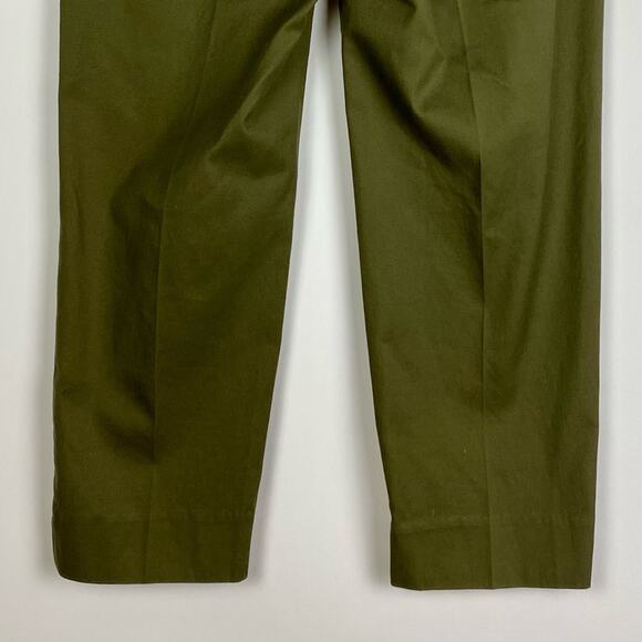 Talbots Perfect Crop Women’s Pants Slim Leg Loden Frost Olive Green Size 2P - Picture 9 of 10